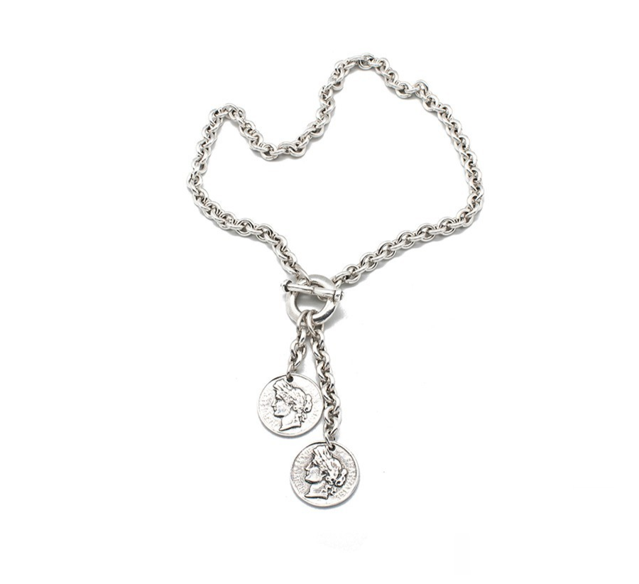 French Silver Necklace