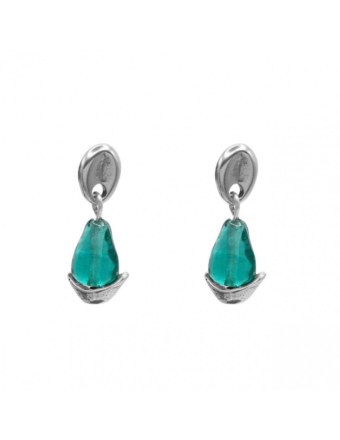 Pepitas Silver Earrings