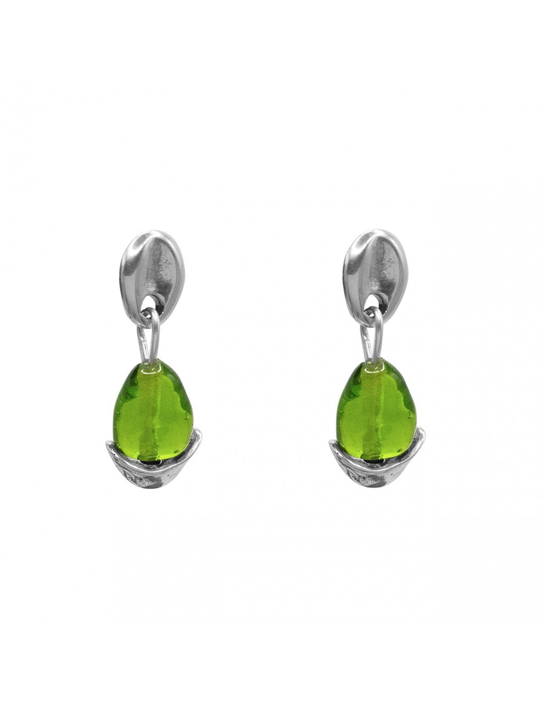Pepitas Silver Earrings