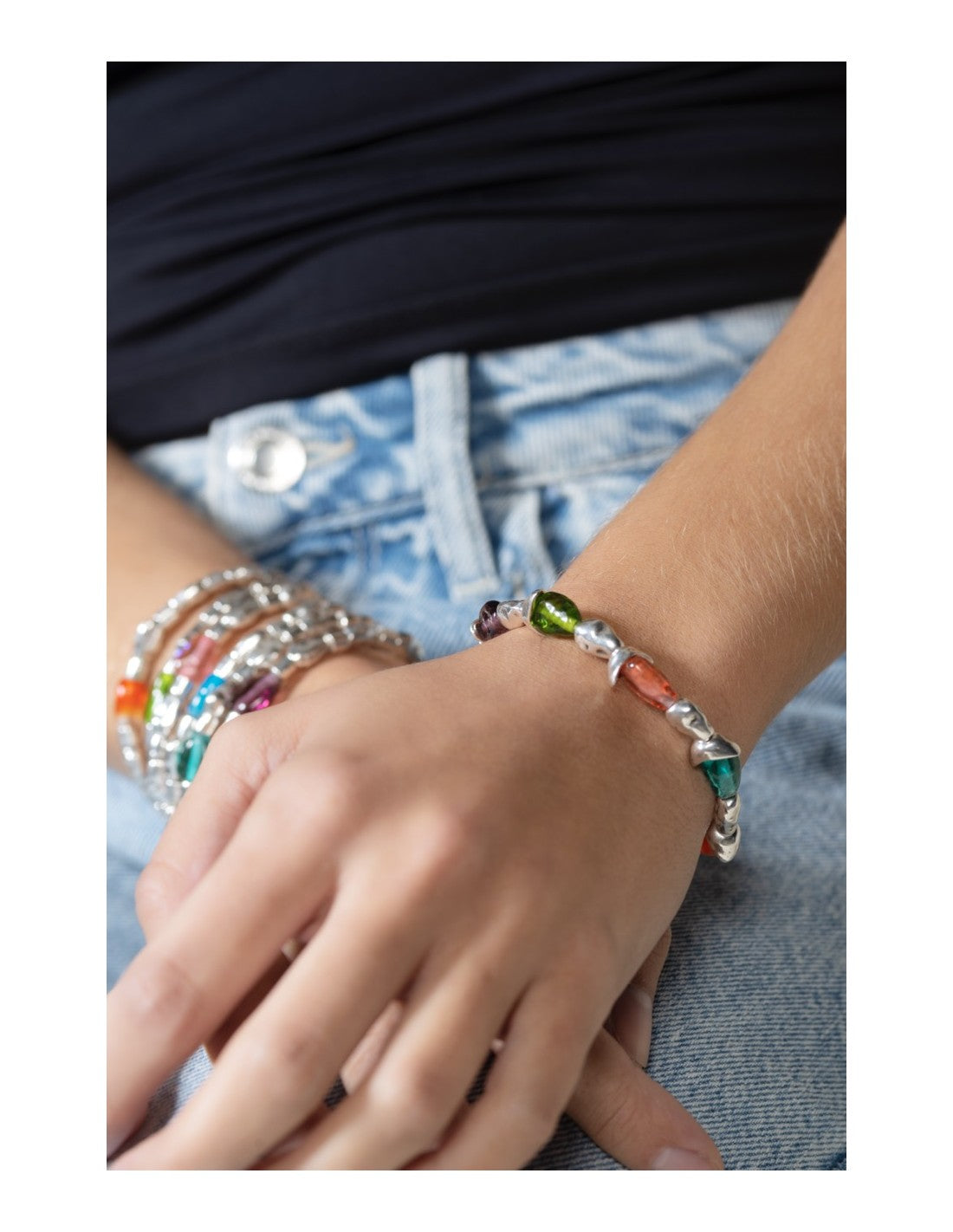 Pepitas Silver Bracelet