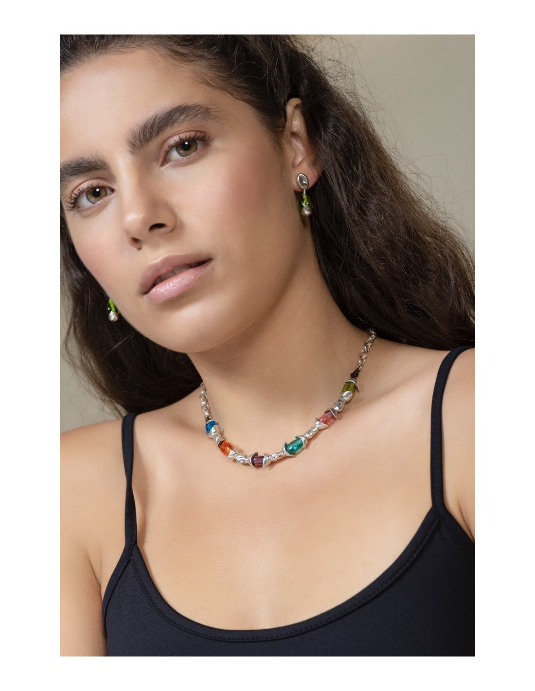 Pepitas Silver Necklace
