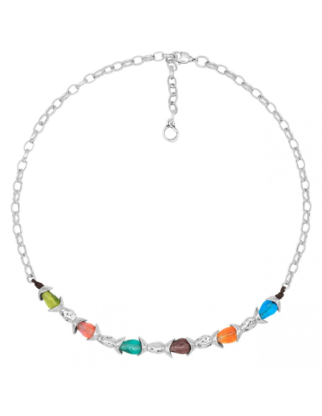 Pepitas Silver Necklace