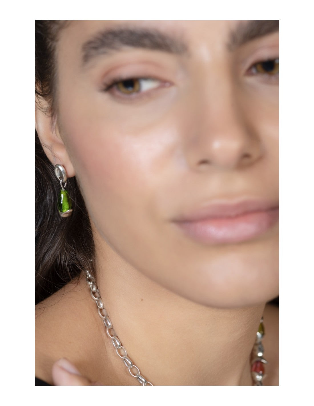 Pepitas Silver Earrings