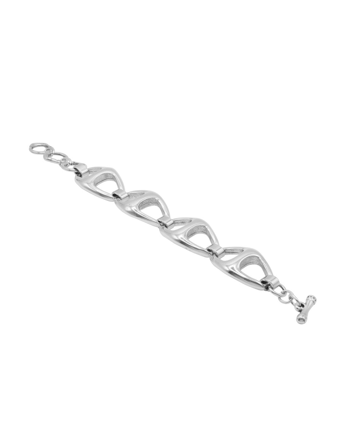 Coral Silver Bracelet