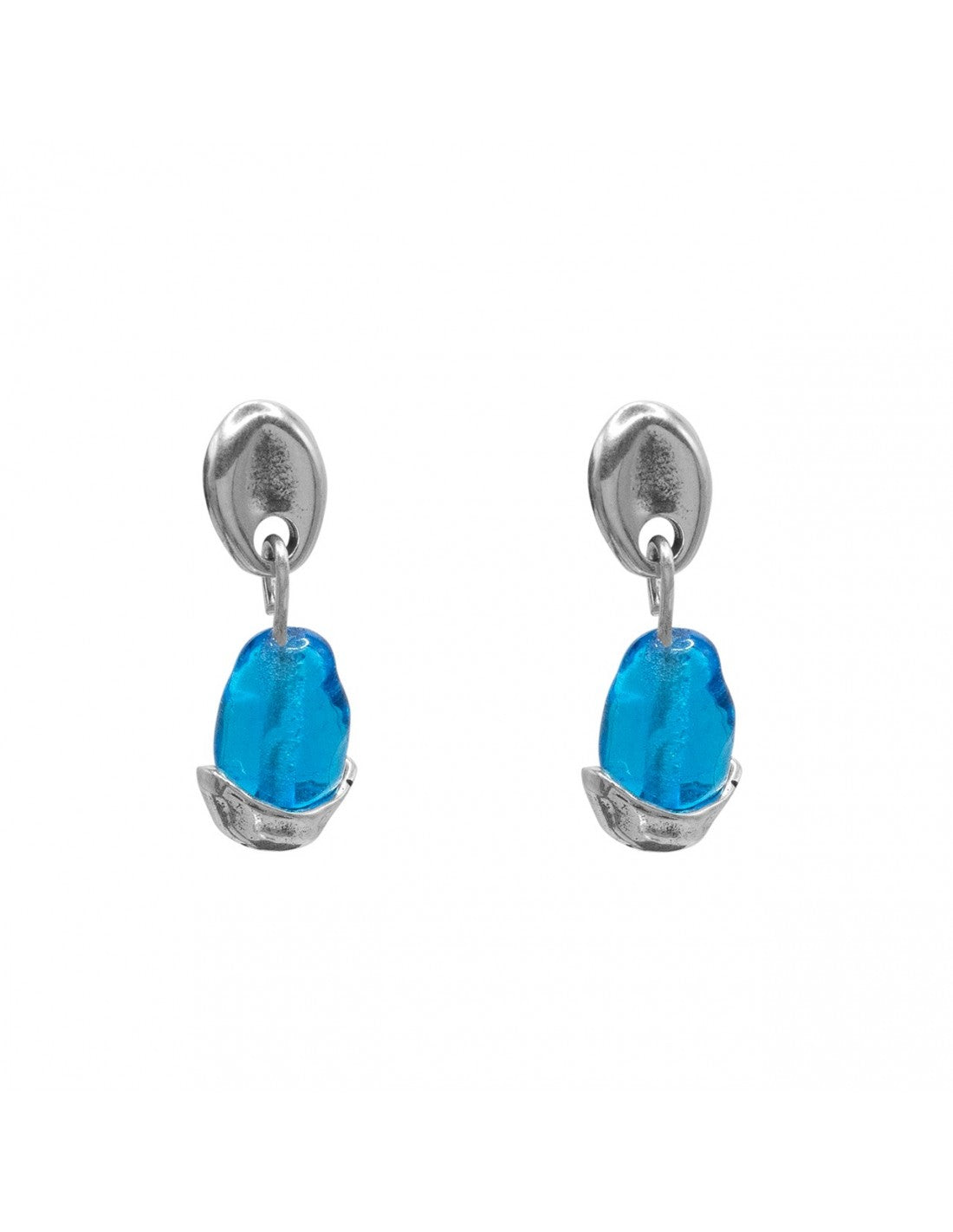 Pepitas Silver Earrings