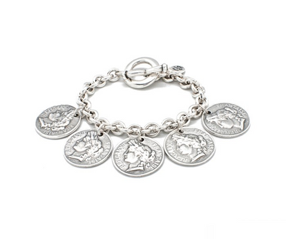 French Coin Bracelet