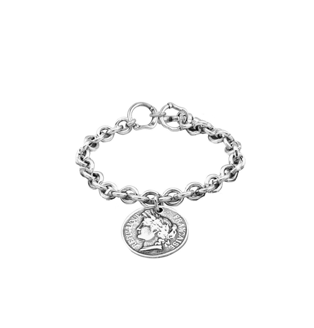 French Coin Bracelet