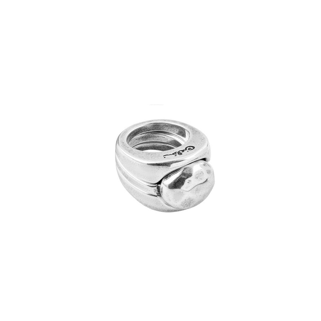 3 stackable women’s silver ring