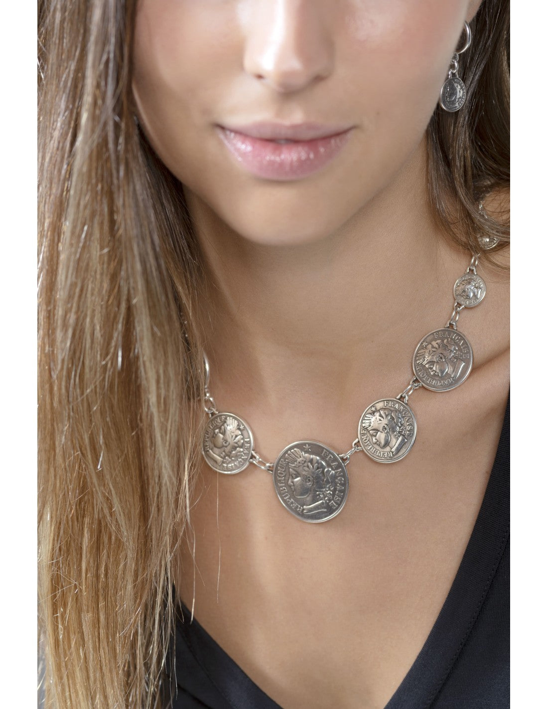 White Silver Necklace