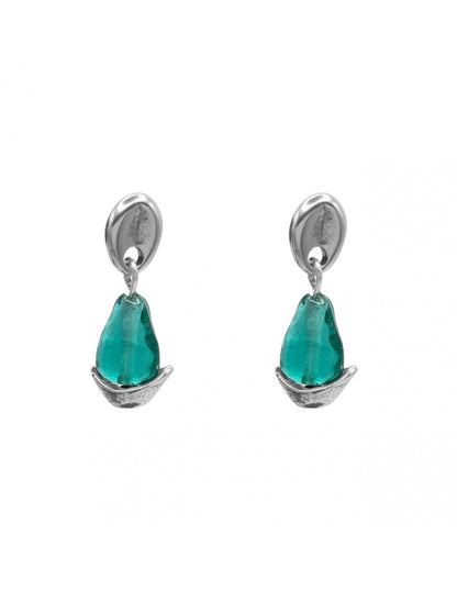 Pepitas Silver Earrings
