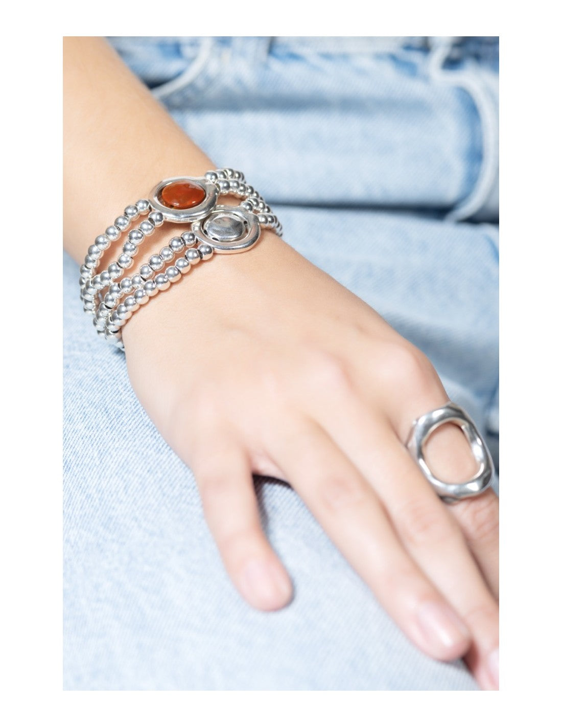 Leda Silver Necklace