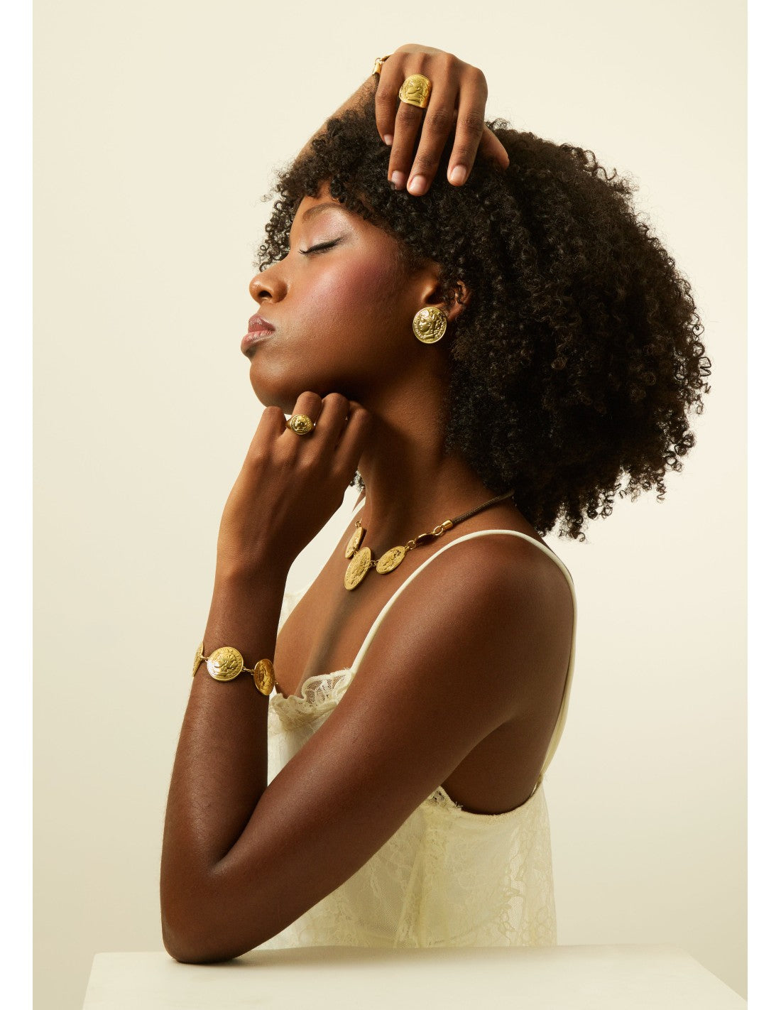 Blanche Gold Earrings
