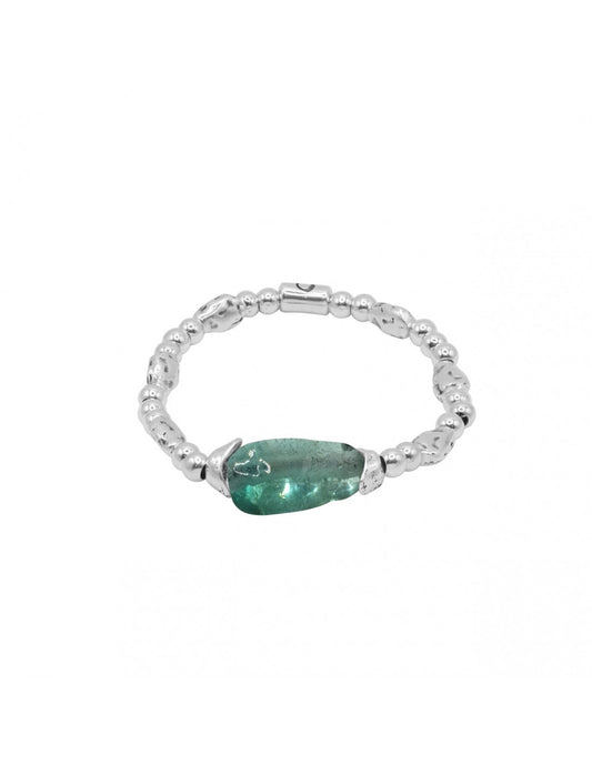 Geoda Silver Bracelet