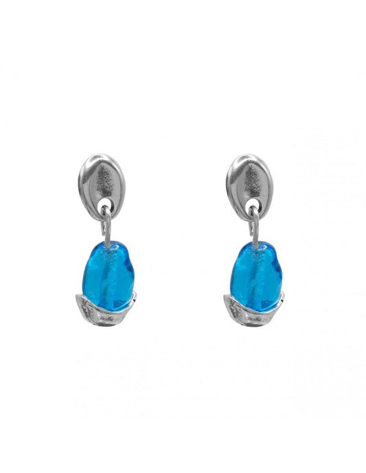 Pepitas Silver Earrings