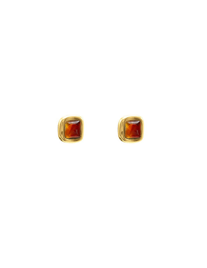 Kubik Gold Earrings