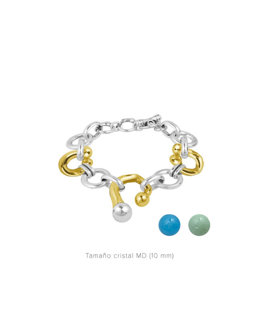 Eclectic Two Tone Bracelet